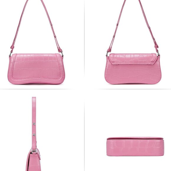 Small Shoulder Bags,Purses for Women Vegan Leather Crossbody Handbag Clutch Hobo - Picture 6 of 7